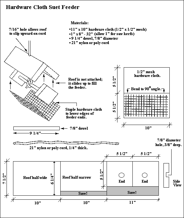 My Project: Platform bird feeder plans free