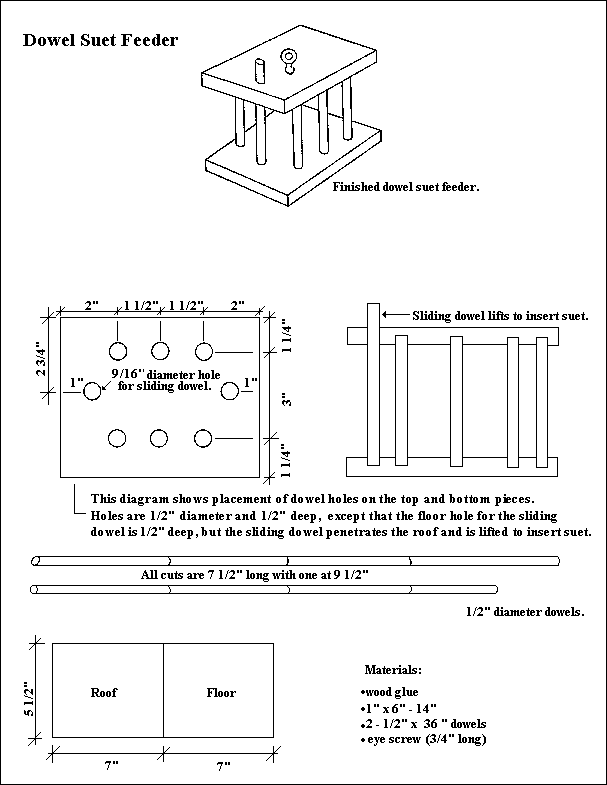 Free Bird House Feeder Plans