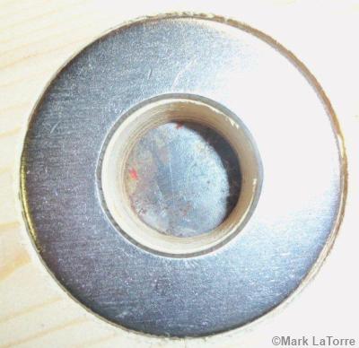 bird house hole protector installed