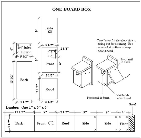 free bluebird house plans