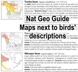 national geographic bird field guide range maps