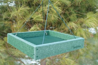 platform bird feeder recycled plastic