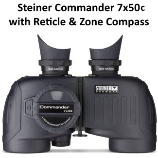 steiner commander 7x50c marine binoculars with compasss
