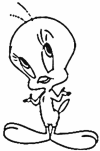 Tweety bird coloring pages