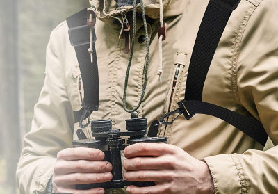 Binocular harness helps neck pain