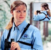 Using a binocular harness will keep your binoculars better protected and is more comfortable