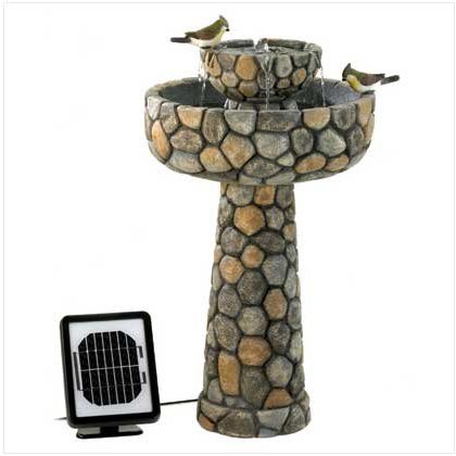 Best Solar Bird Baths And Fountains Stone Solar Bird Bath
